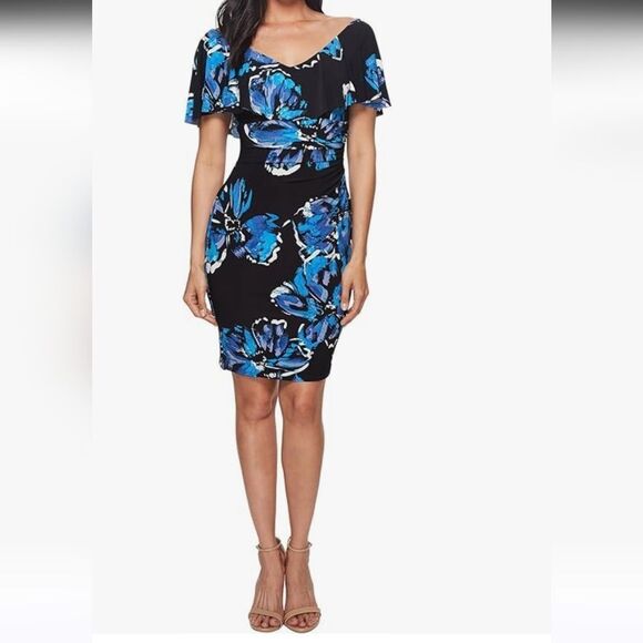 Lauren Ralph Lauren Soft Knit Floral Dress. Country Club,Professional,Bold Flora - Picture 15 of 15